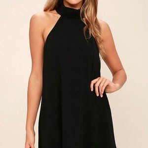 Waiting For Tonight Black Swing Dress